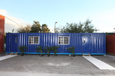 shipping container converted to offices