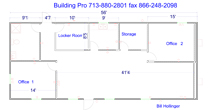 16x60 8x30 modular building floor plan