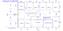 48 x 76 foot 8 office modular building floor plan