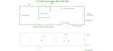 12 x40 8x30 modular building floor plan